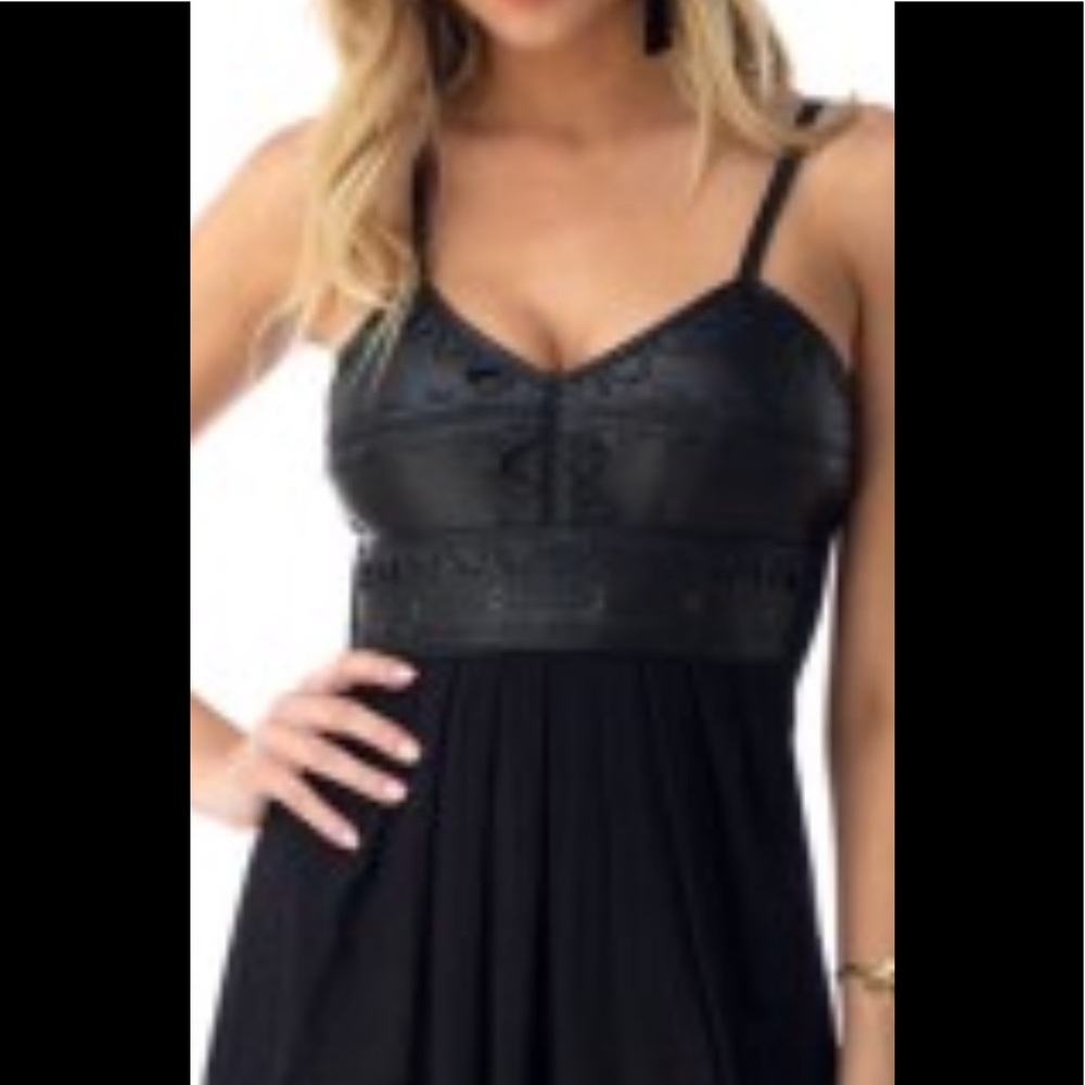 Sky Brand Genuine Leather Bustier Armor Top